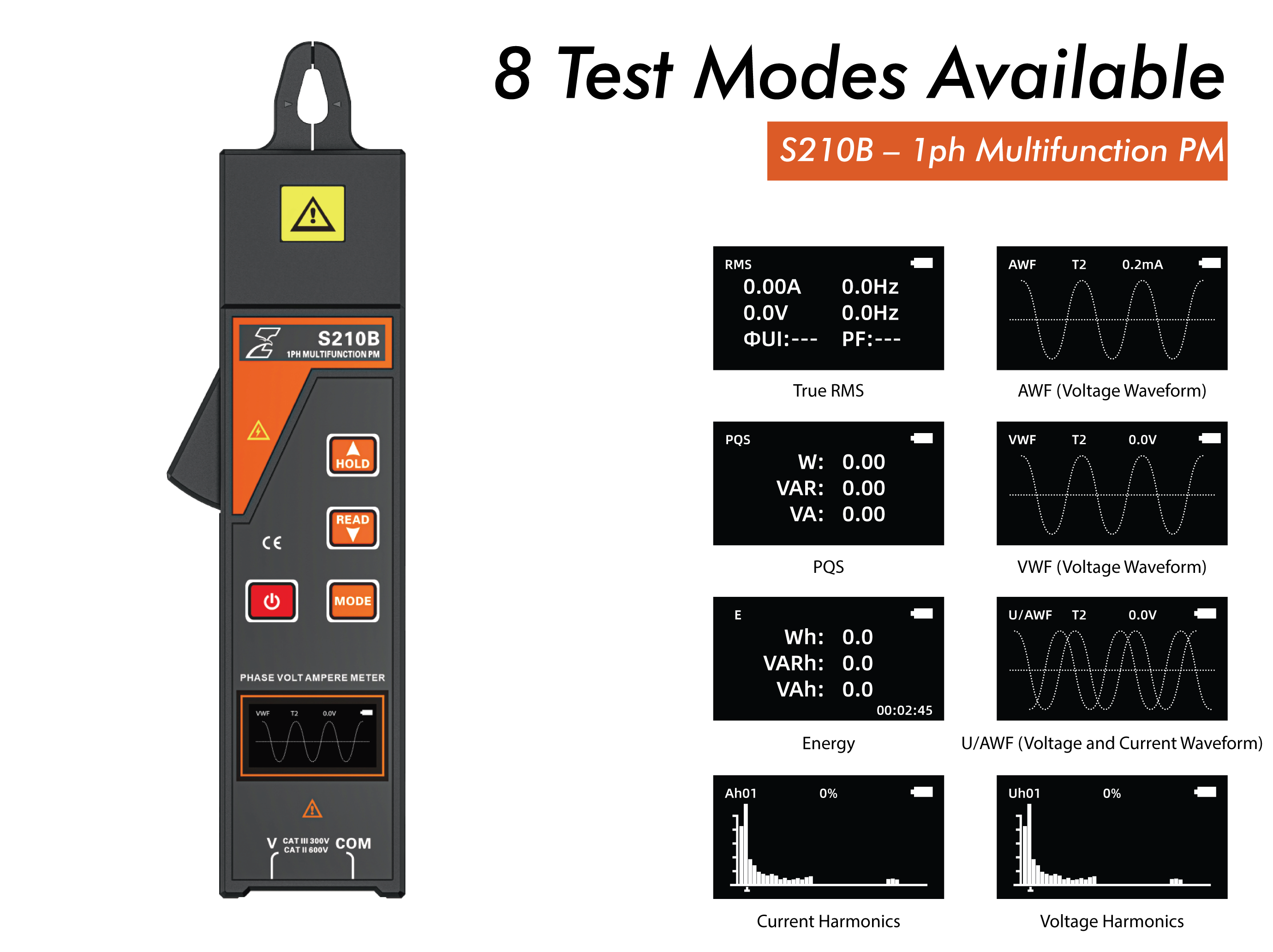 S210B – 1ph Multifunction Power Meter
