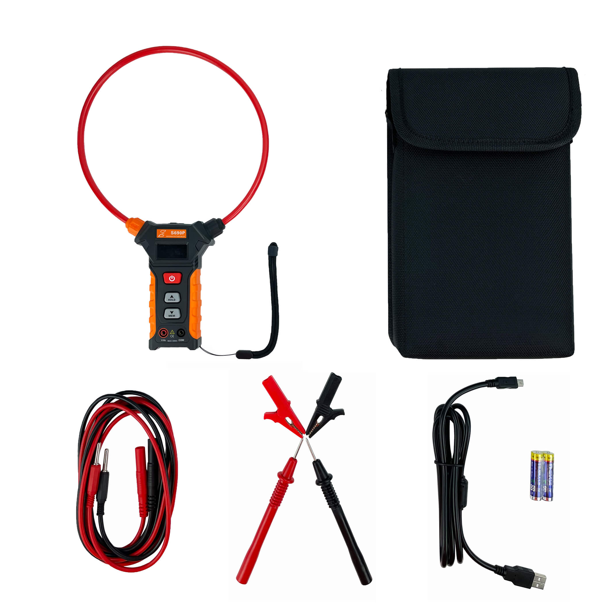 S690P - Rogowski Power Meter (Flexible Clamp Meter)