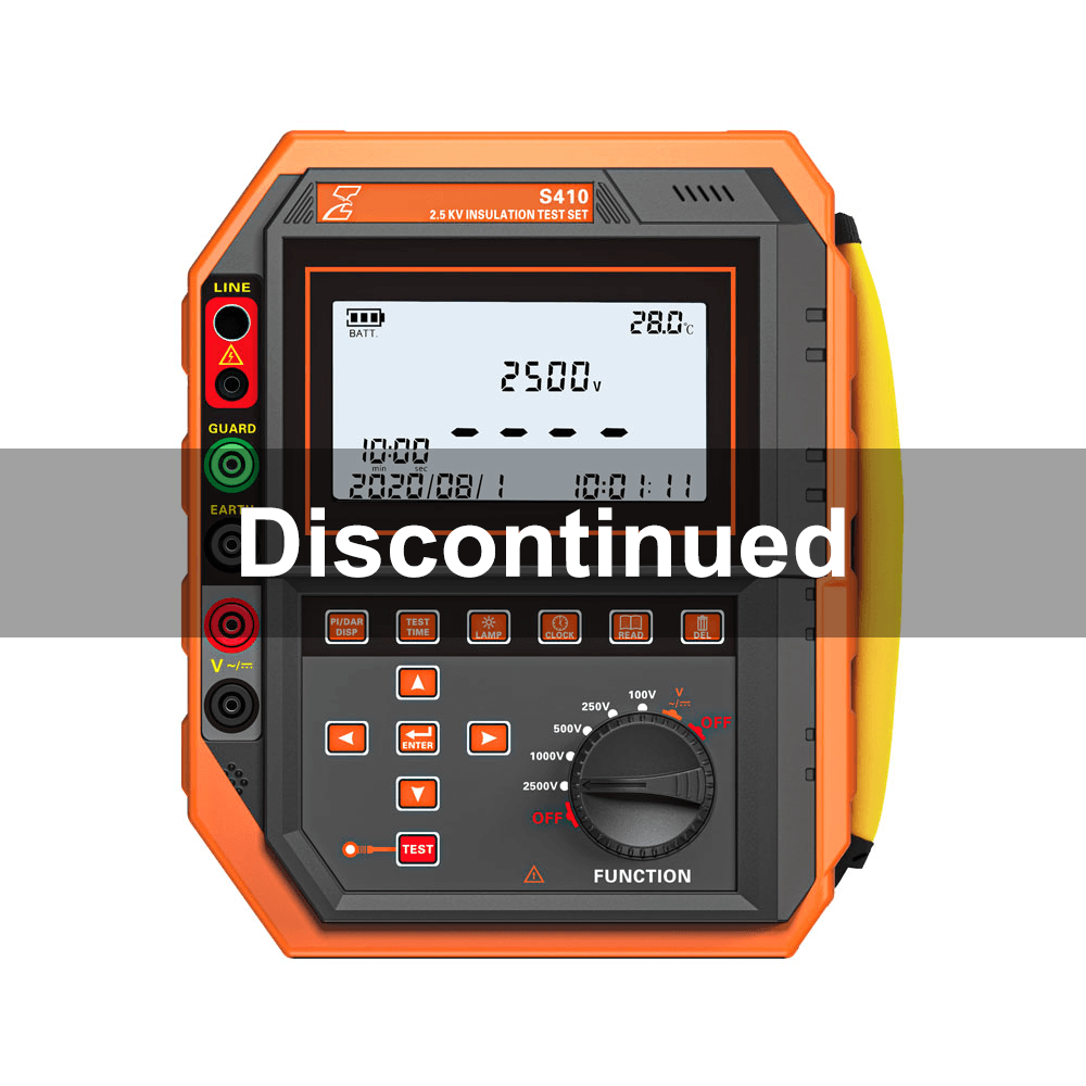 S410 – 2.5 kV Insulation Tester (megohmmeter) (Discontinued)