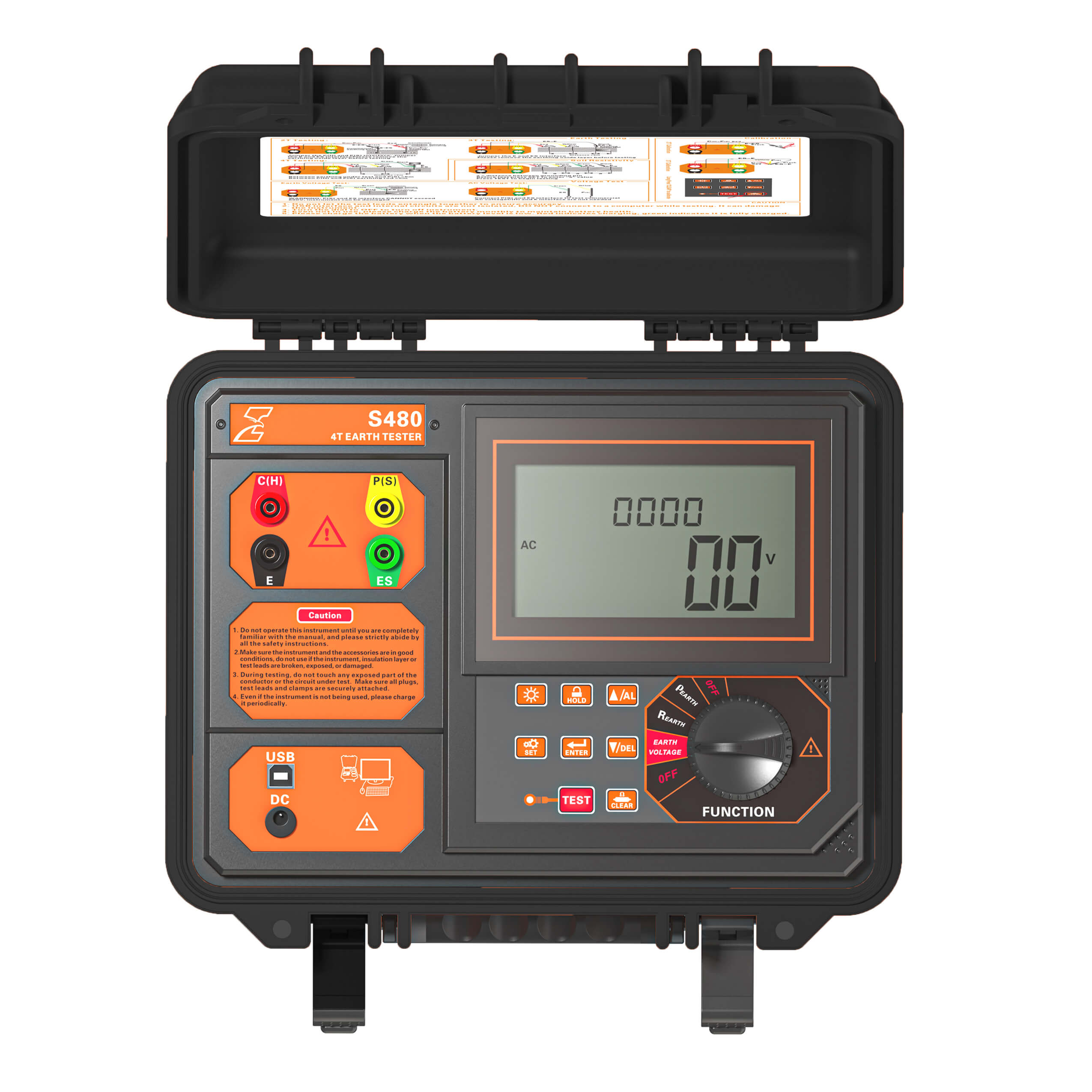 S480 – 4 Terminal Earth Tester